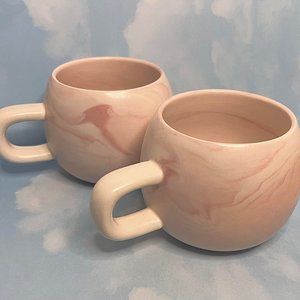 Pink & White Project 62 Mugs (2)
